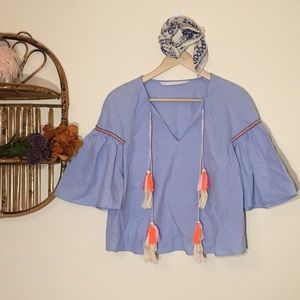 Zara Tassle Top